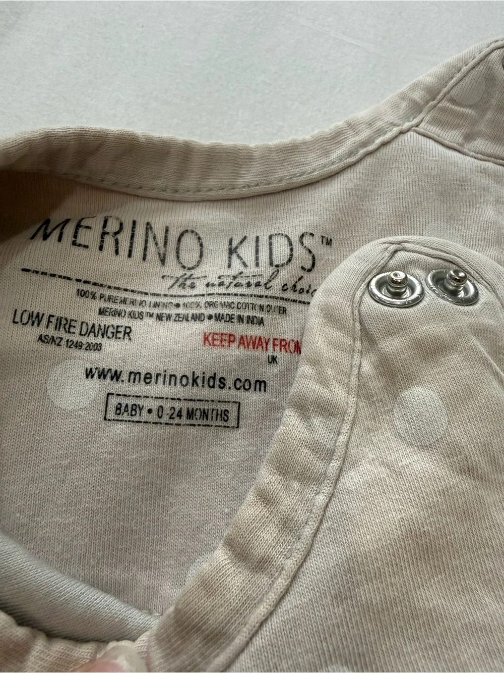 Merino kids 2-24months sleep sack